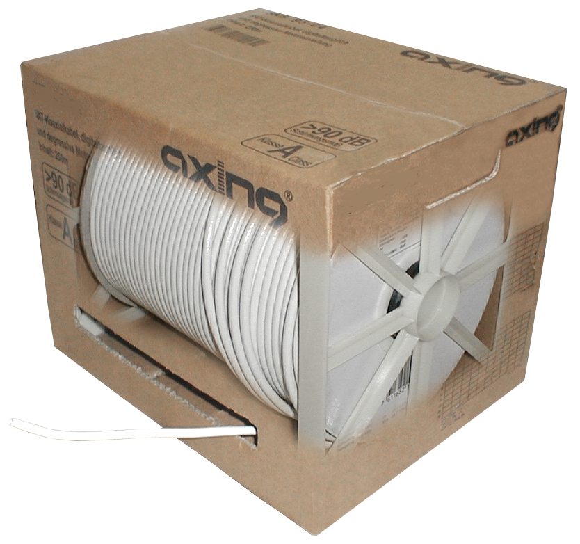 SKB 395 Koaxialkabel | 3-fach geschirmt | D7mm | Klasse A+ | Weiß