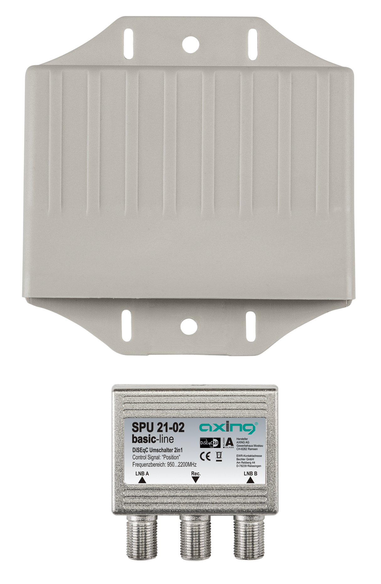 SPU 21-02 DiSEqC - 2-fach Umschalter | Wetterschutzgehäuse