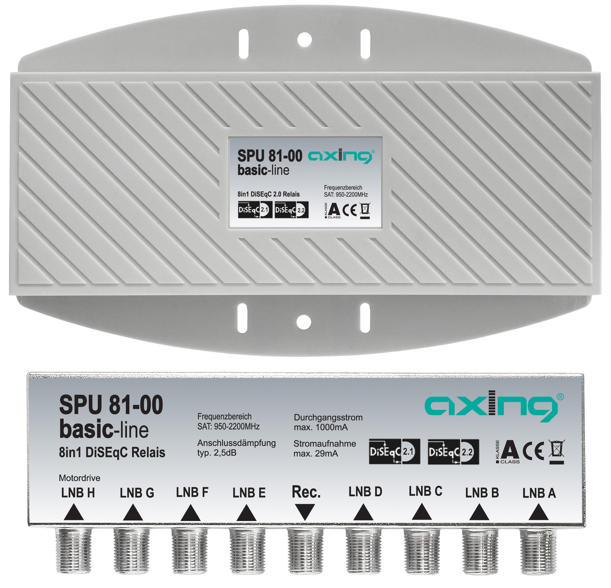 SPU 81-00 DiSEqC - 8 in 1 Umschalter | Wetterschutzgehäuse