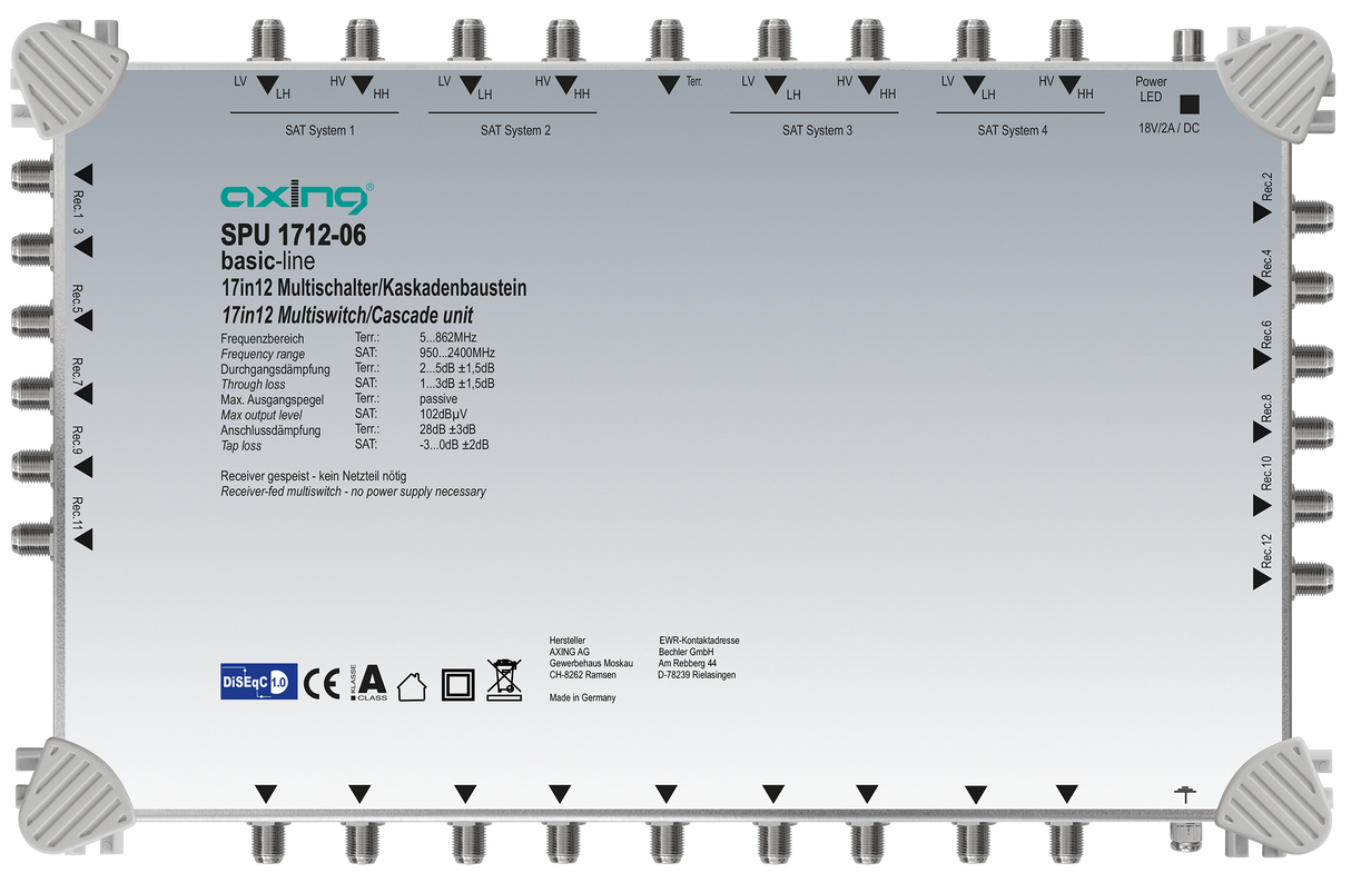 SPU 1712-06 Kaskaden-Multischalter | 17/12 | terrestr. Passiv | ohne NT