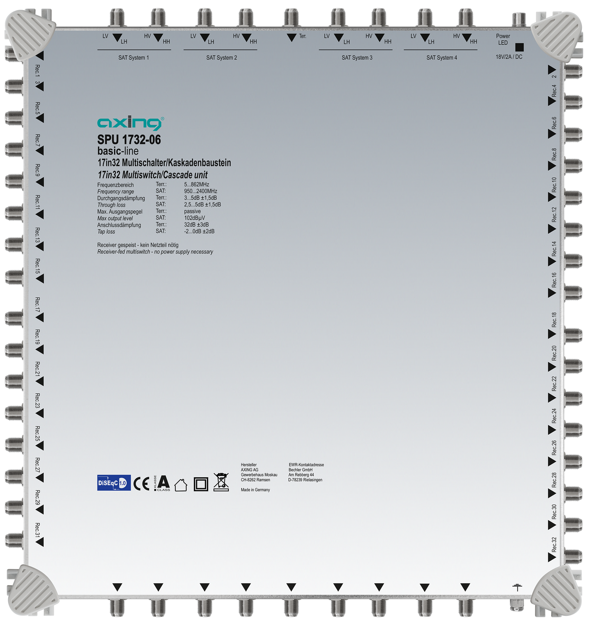 SPU 1732-06 Kaskaden-Multischalter | 17/32 | terrestr. Passiv | ohne NT