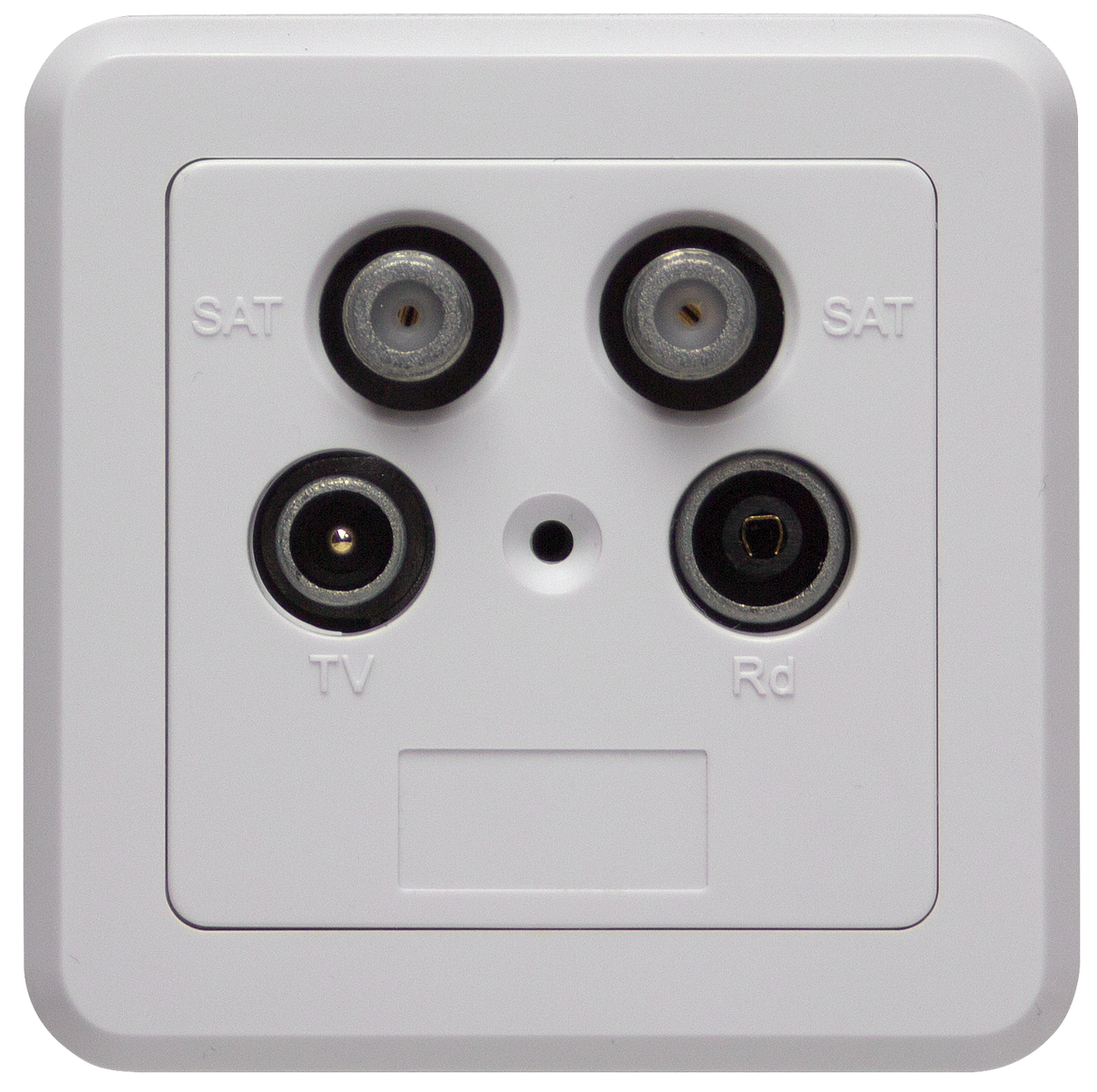 SSD 4-00 SAT-Twin-Stichleitungsdose | SAT/CATV/R | Mit Deckel und Rahmen