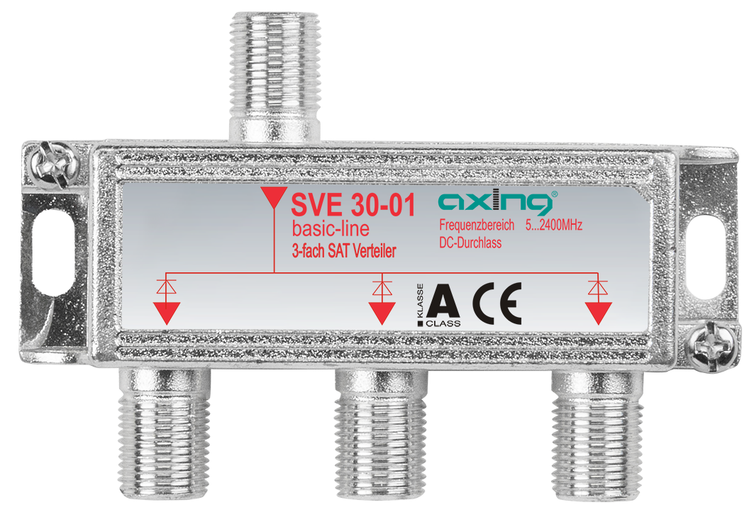 SVE 30-01 SAT 3-fach-Verteiler 40-2400 MHz | Basic-Line