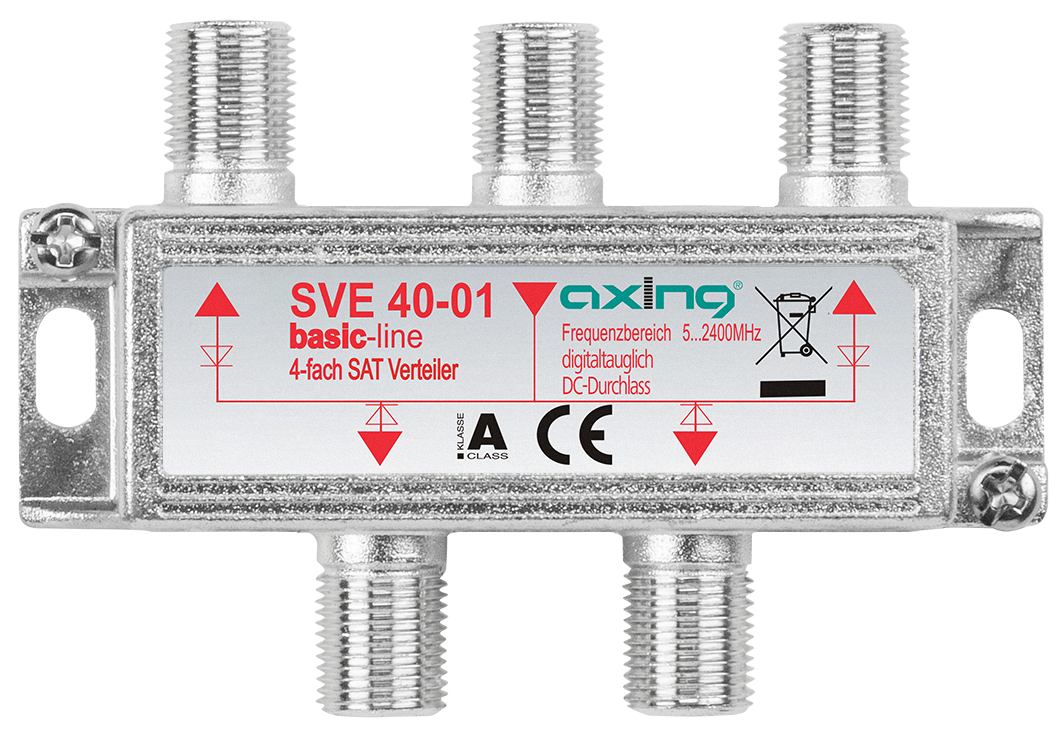 SVE 40-01 SAT 4-fach Verteiler | 40-2400 MHz | basic