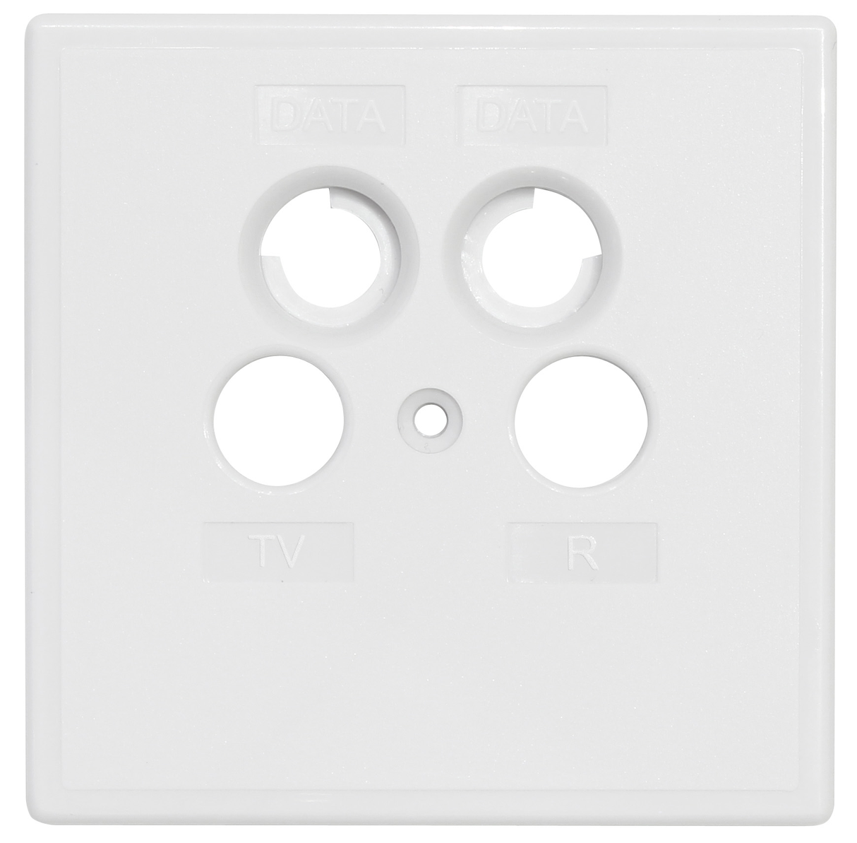 SZU 2-03 Abdeckung | TV/R/DATA/DATA | einteilig