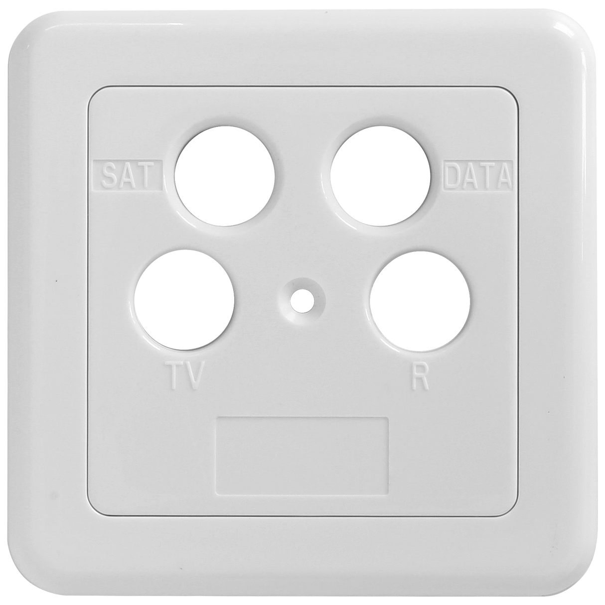 SZU 2-12 Abdeckung | TV/R/SAT/DATA | zweiteilig
