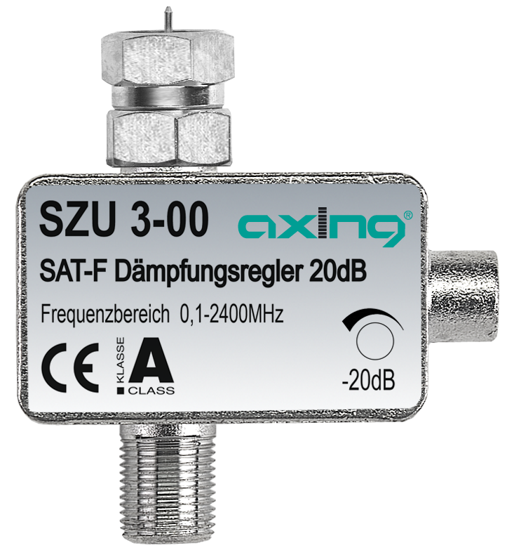 SZU 3-00 SAT-Dämpfungssteller | F-Buchse | F-Stecker | 5-2400 MHz | DC