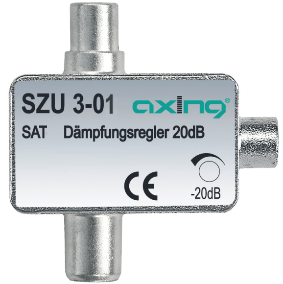 SZU 3-01 SAT-Dämpfungsregler | IEC-Buchse | IEC-Stecker | 5-2400 MHz