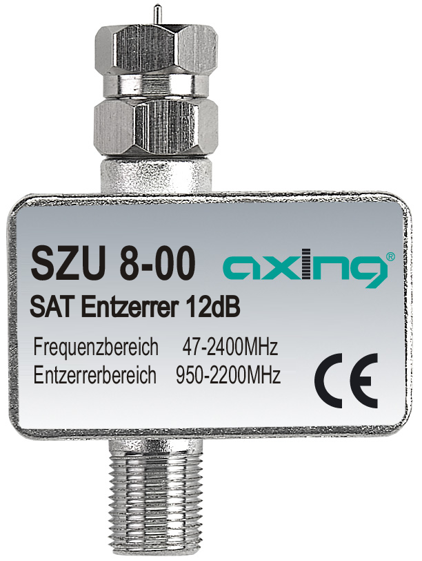 SZU 8-00 SAT-Entzerrer | F-Buchse | F-Stecker