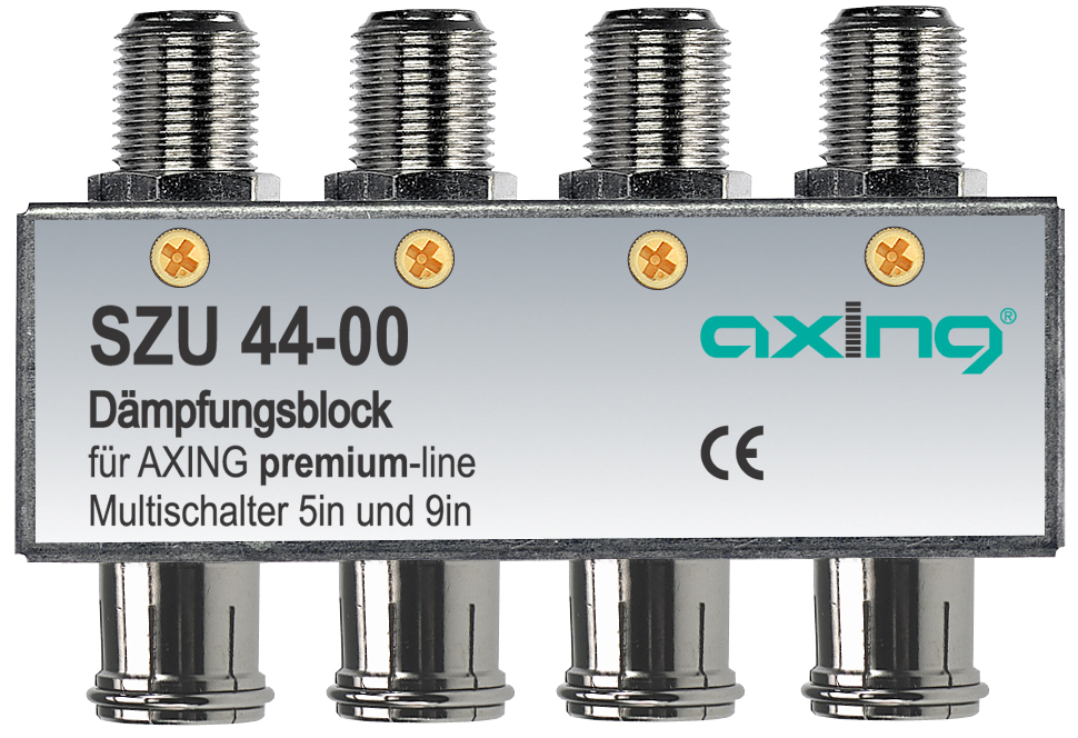 SZU 44-00 SAT-Dämpfungsblock | F-Buchse | F-Quickfix