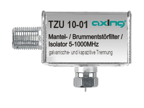 TZU 10-01 Mantelstromfilter | F-Buchse | F-Stecker