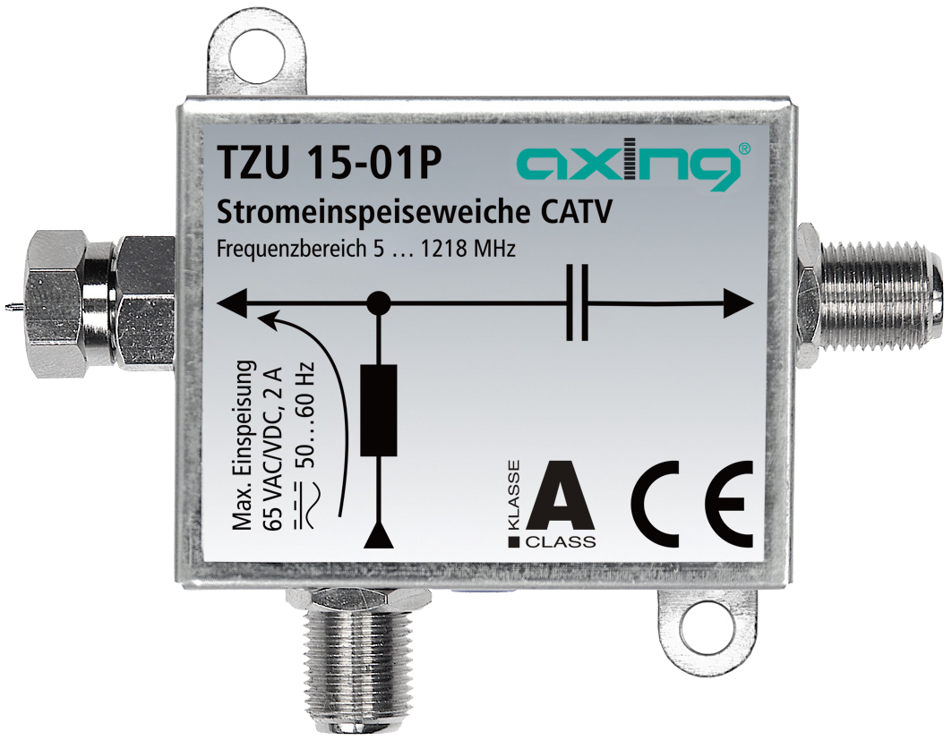 TZU 15-01P Stromeinspeiseweiche TERR/CATV | 5…862 MHz