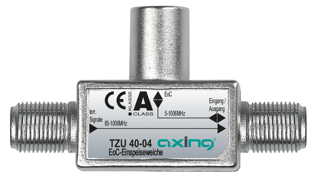 TZU 40-04 EoC-Einspeiseweiche mit Hochpassfilter | 85-1006MHz | 15dB Abzweigdämpfung