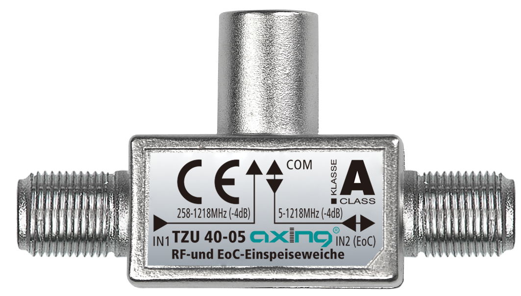 TZU 40-05 RF- und EoC-Einspeiseweiche | 4 dB Durchgangsdämpfung
