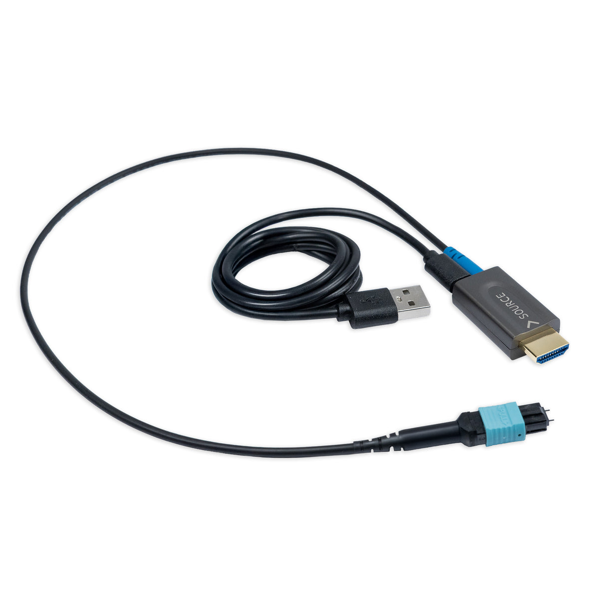 ProFibre HDMI Glasfaserkabel 8K 60Hz / 4K 120Hz | Armored MPO Pure Fibre Kabel | Abnehmbare Stecker | 48 Gbps | eARC | CEC