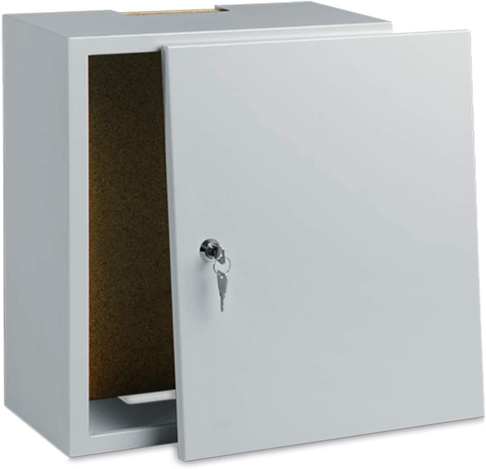 QAS4040 Antennenschrank 150mm tief | 400 x 400mm | 1x Verriegelung | Holz-Montageplatte | Basic