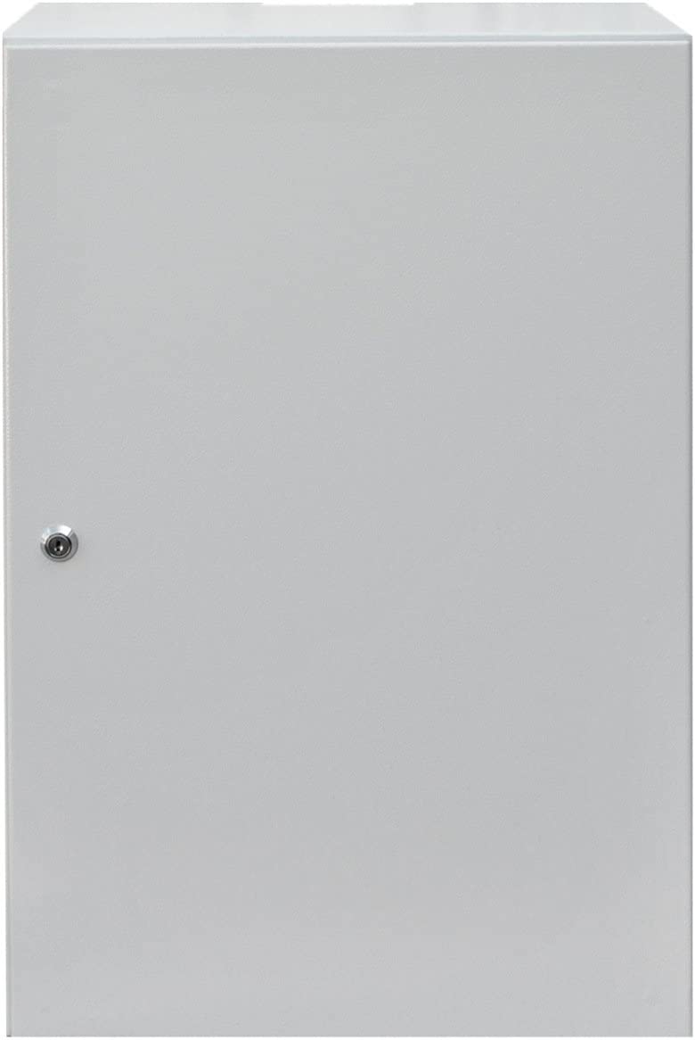 QAS6080 Antennenschrank 150mm tief | 600 x 800mm | 1x Verriegelung | Holz-Montageplatte | Basic