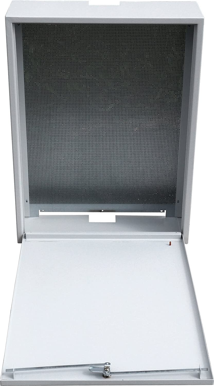 QAS6085 Antennenschrank 200mm tief | 600 x 800mm | 4x Verriegelung | Metalllochplatte | Erdungsleitung | Premium