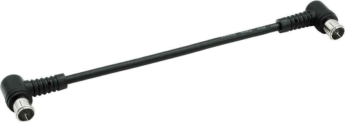 SAK02004 F-Patchkabel | Quickfix | 20cm | Winkelversion | schwarz