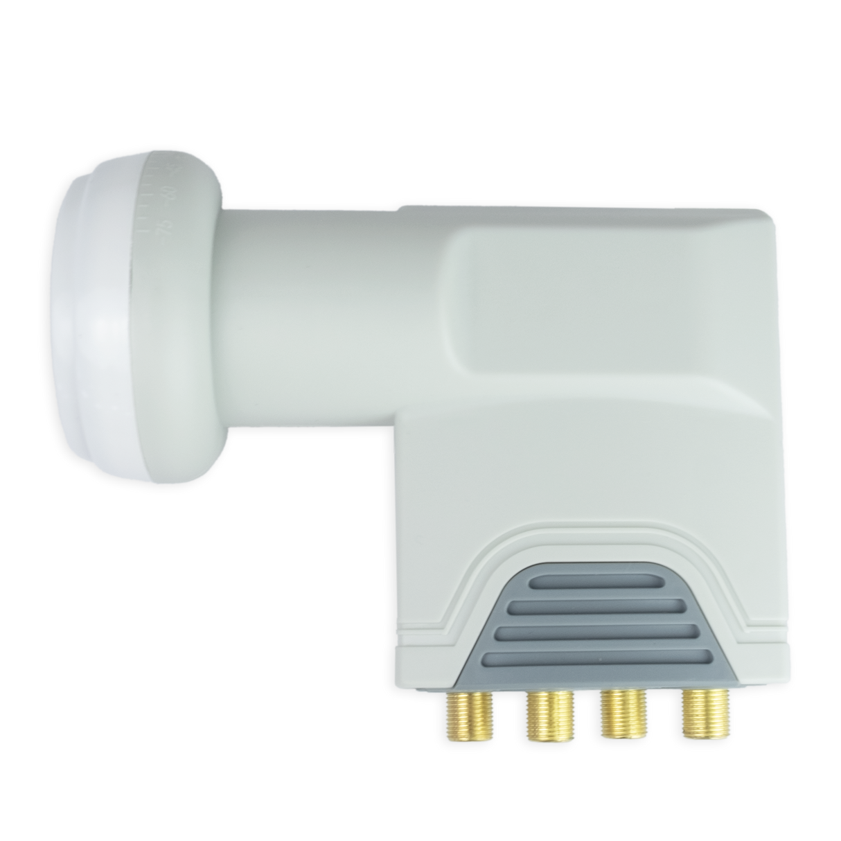SBC42-70 Quattro LNB | 10,7 - 12,75GHz | Feed-D 40mm | grau | für den Einsatz mit Multischaltern | vergoldete Kontakte
