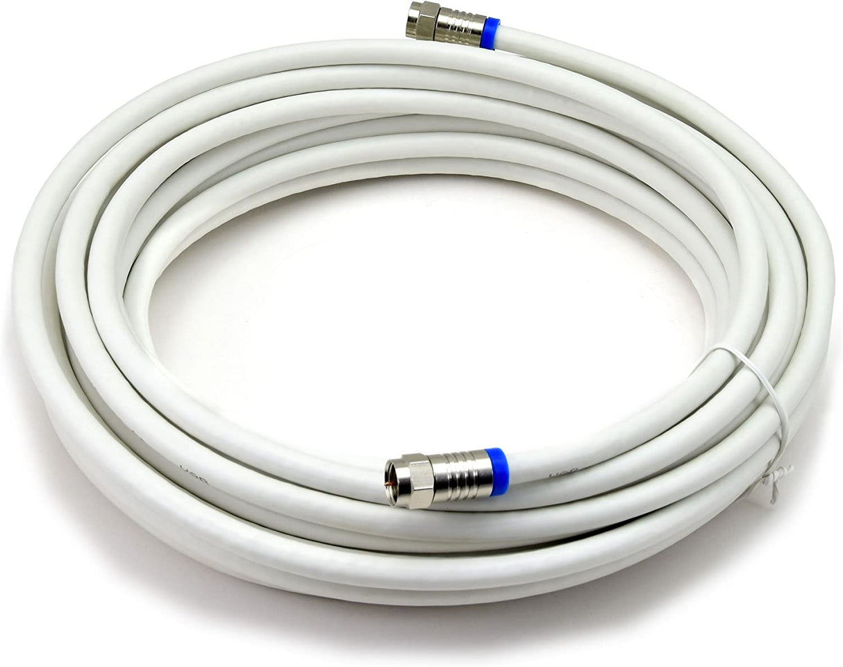 SKK01000 Koaxialkabel | 10m | F-Kompress. Auf F-Kompress. | weiß