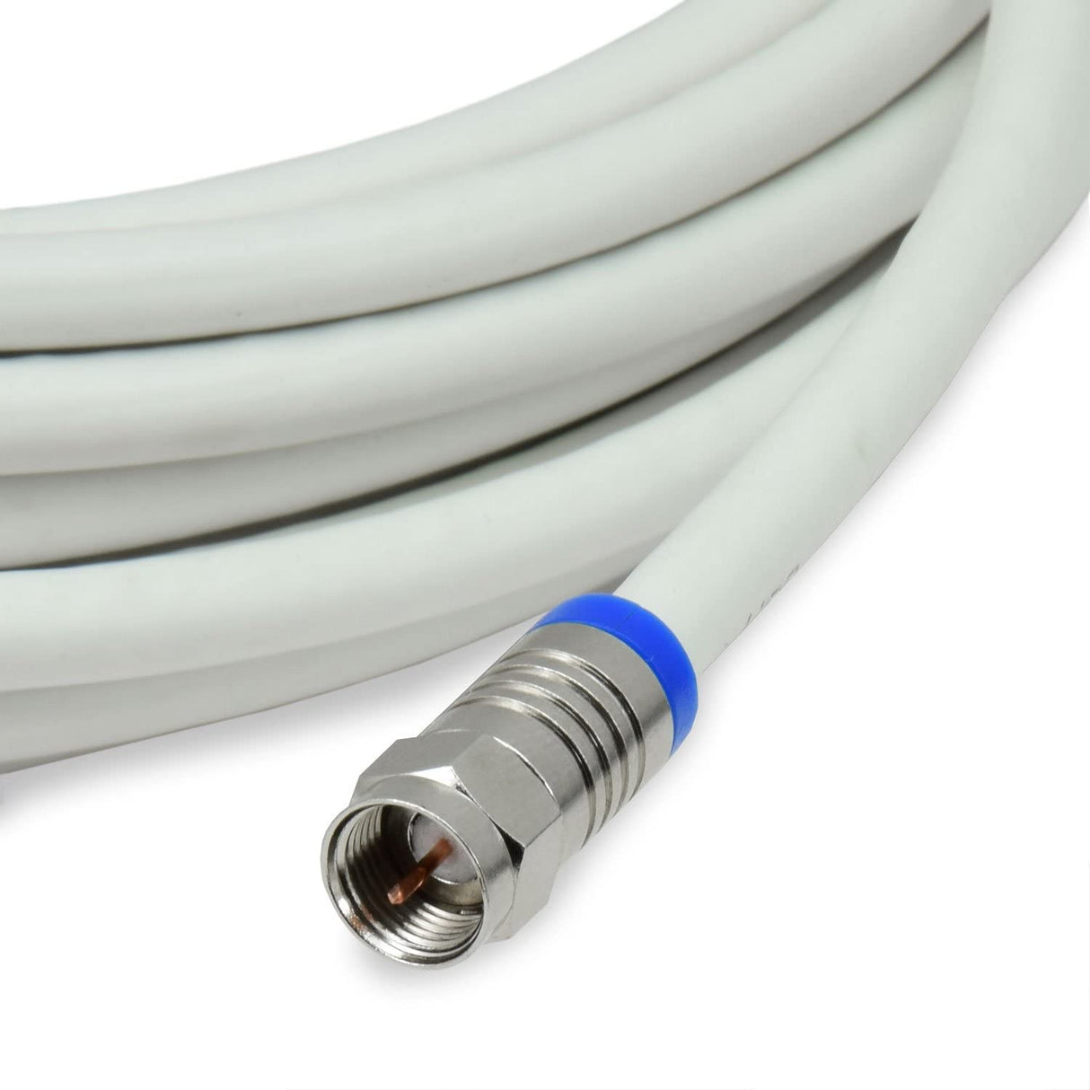 SKK01000 Koaxialkabel | 10m | F-Kompress. Auf F-Kompress. | weiß