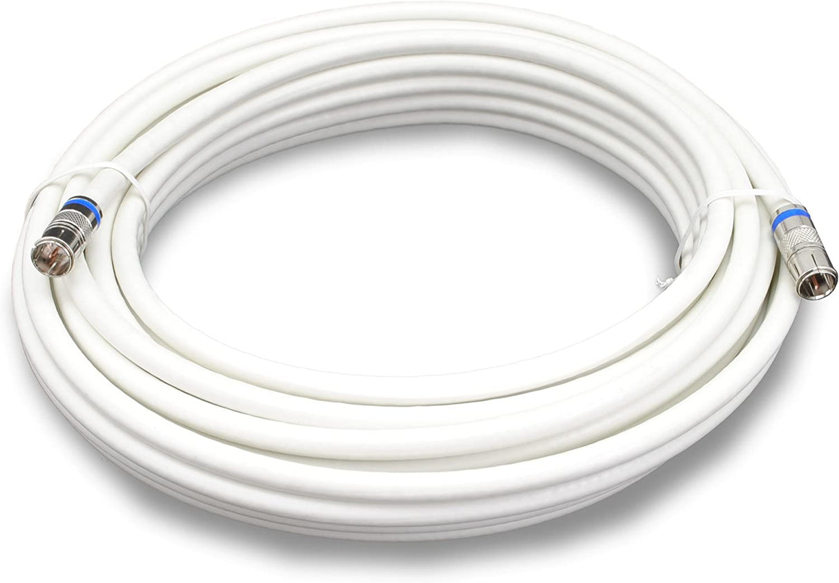 SKK02002 Koaxialkabel | 20m | F-Quickfix auf F-Quickfix | weiß