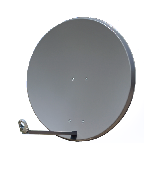 SOA60-52 Offsetspiegel 60 cm | anthazit | Alu-Feedhalter D 40mm | Alu | Premium