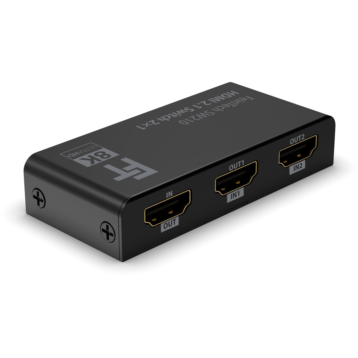 SW210 HDMI 2.1 8K Bi-Directional Switch 2 In 1 Out | Splitter 1 In 2 Out | Metal