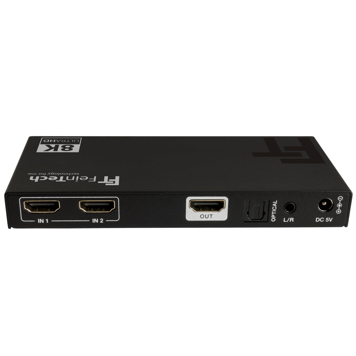 SW212 HDMI 2.1 Switch 2 In 1 Out mit Audio Extractor (Toslink & Aux)