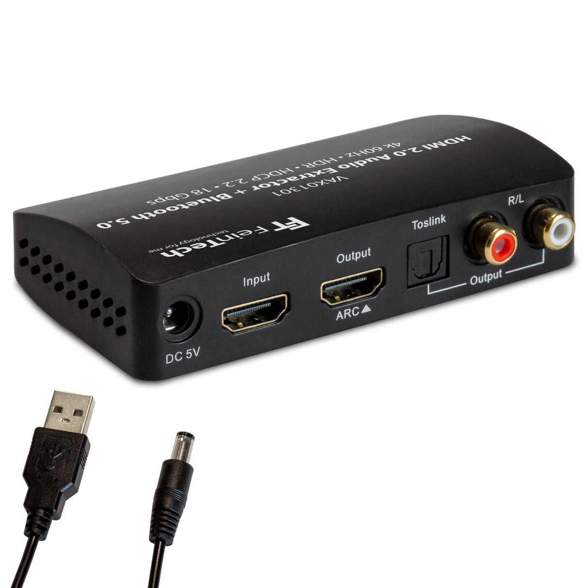 VAX01301 HDMI Audio Extractor mit Bluetooth Sender und ARC