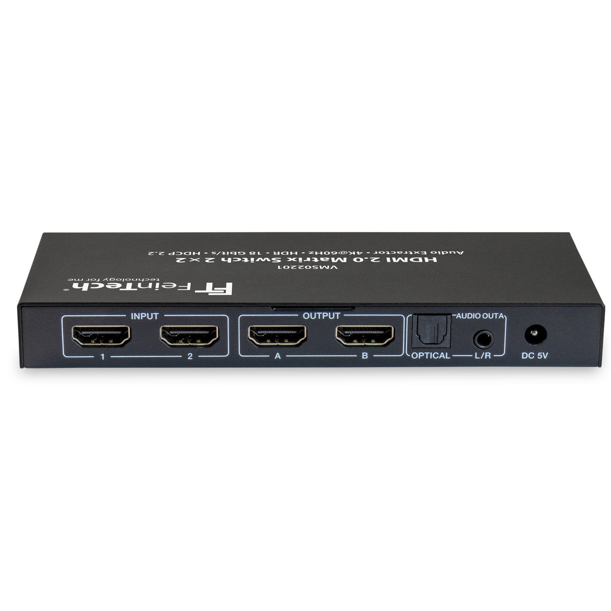 VMS02201 HDMI 2.0 Matrix Switch 2x2 mit Audio Extractor