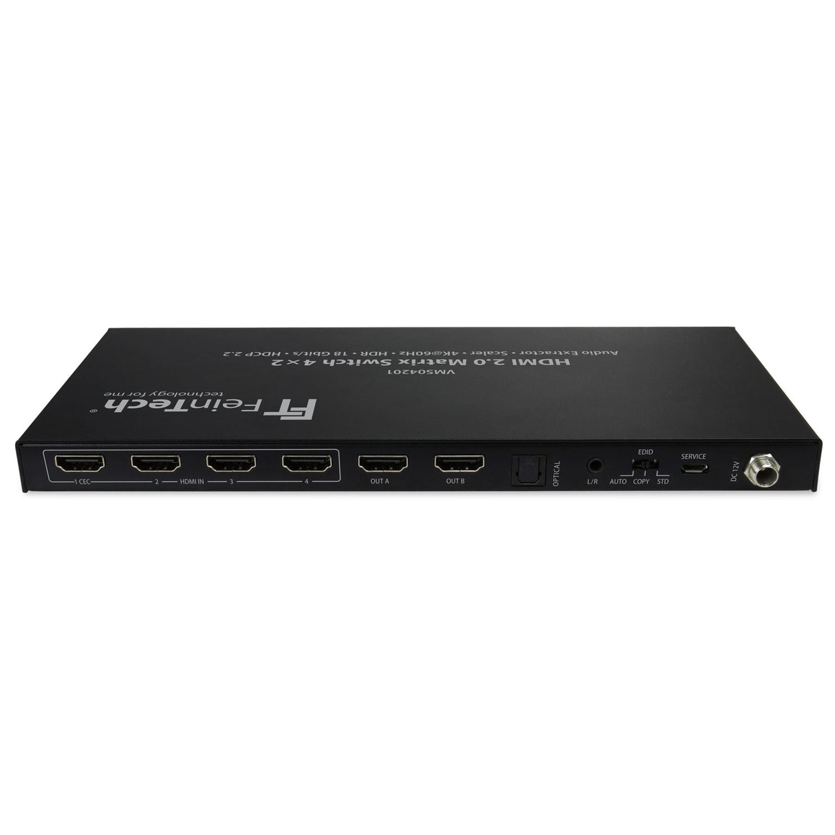 VMS04201 HDMI Matrix Switch 4x2 mit Audio Extractor + Scaler