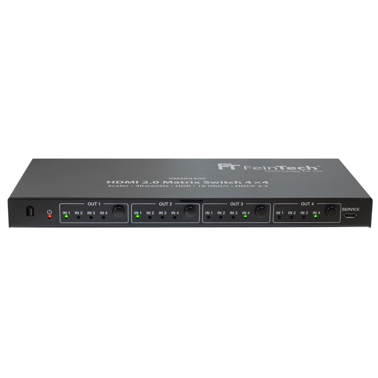 VMS04400 HDMI 2.0 Matrix Switch 4x4 mit Scaler