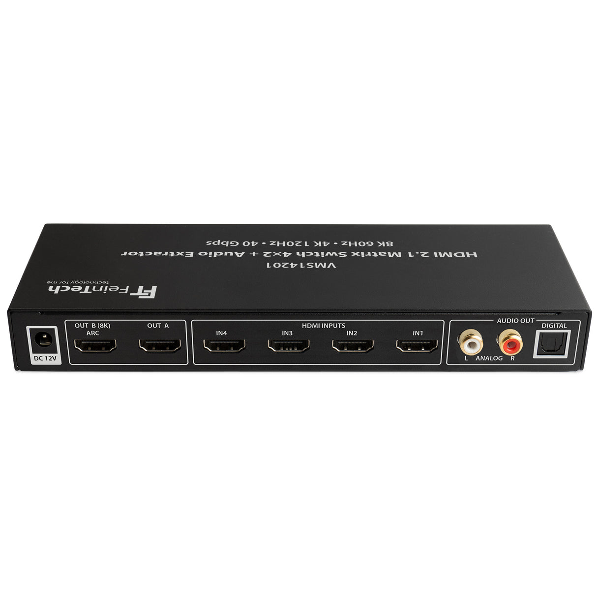 VMS14201 HDMI 2.1 Matrix Switch 4x2 mit Audio Extractor