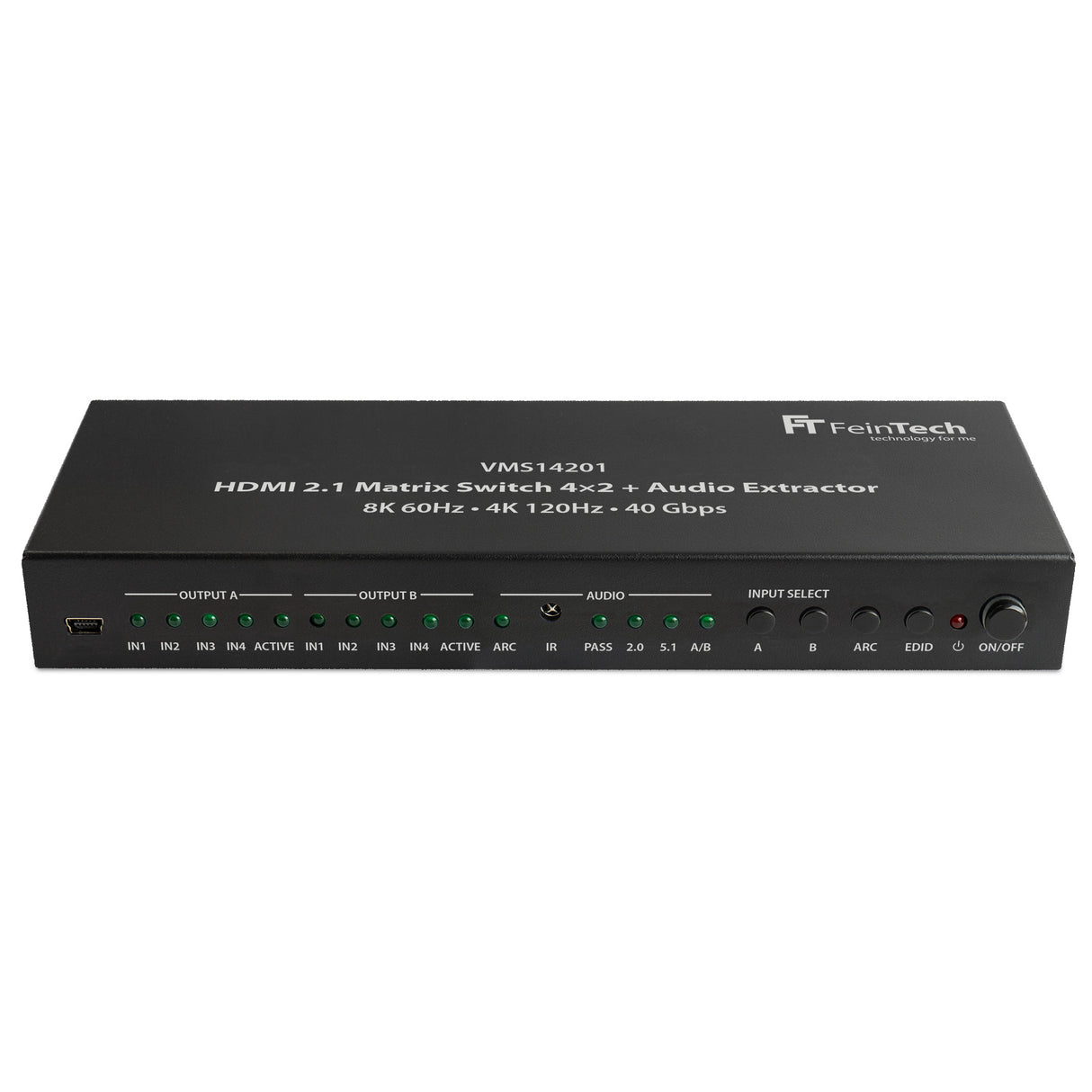 VMS14201 HDMI 2.1 Matrix Switch 4x2 mit Audio Extractor
