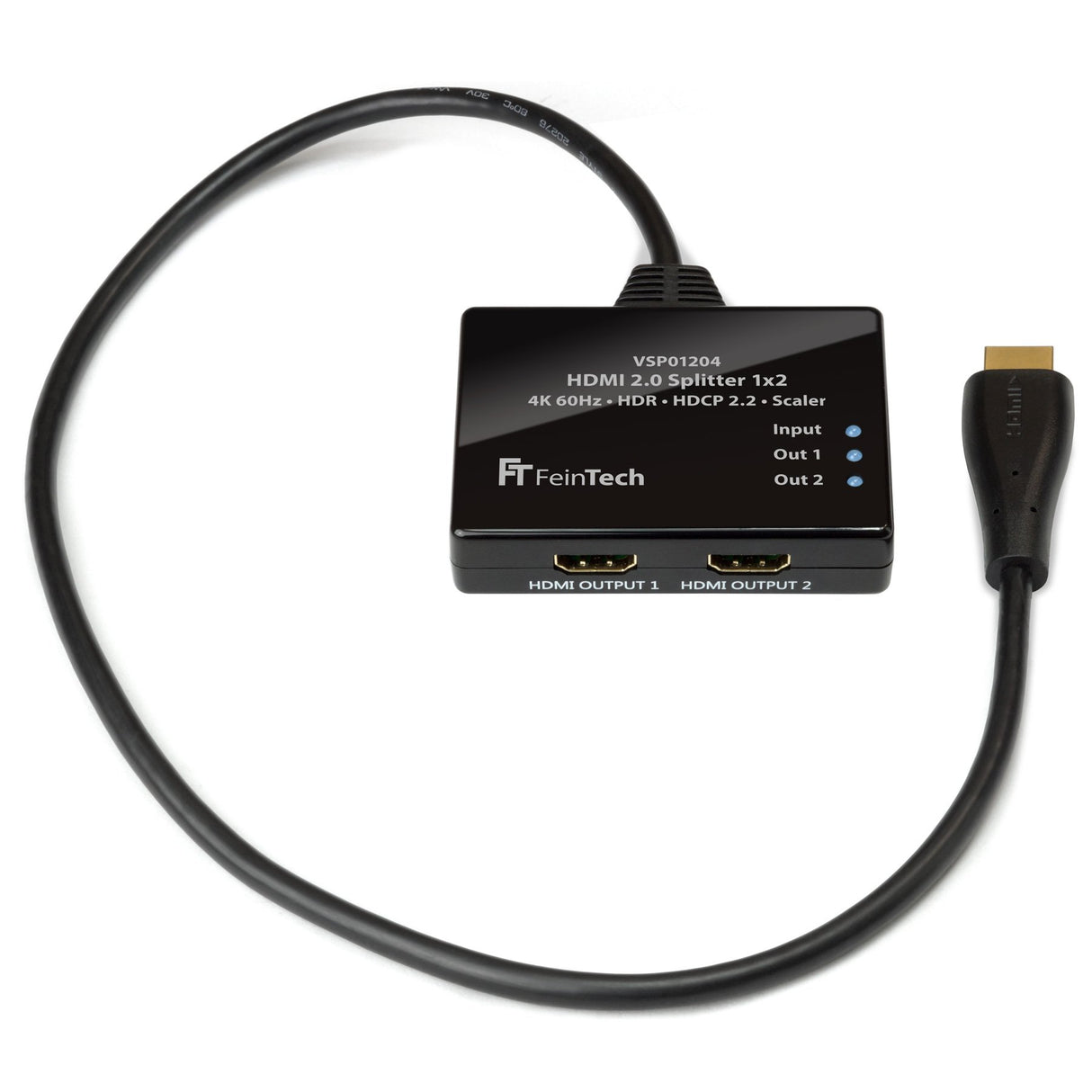 VSP01204 HDMI 2.0 Splitter 1x2 Pigtail