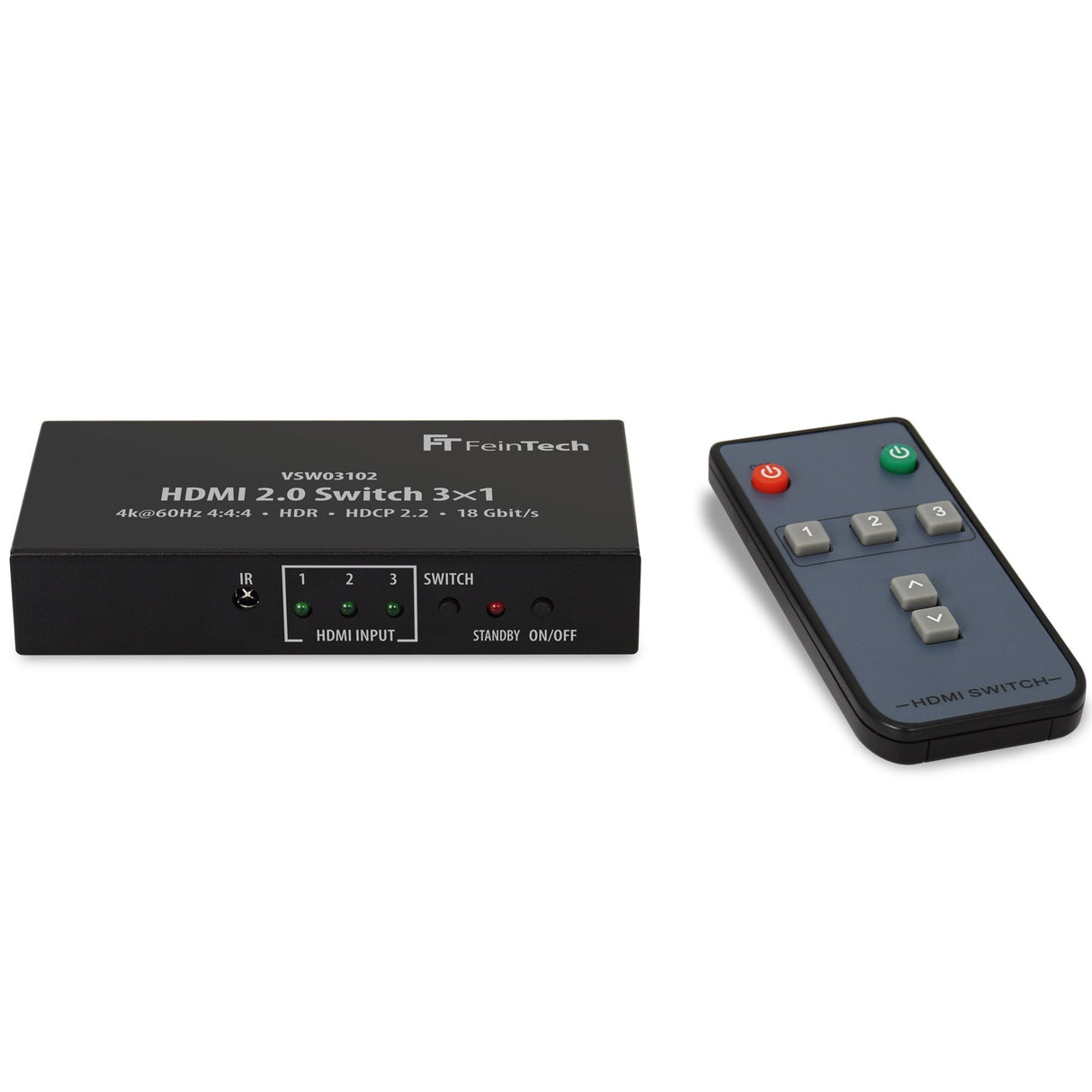 VSW03102 HDMI Switch 3 In 1 Out | 4K 60Hz