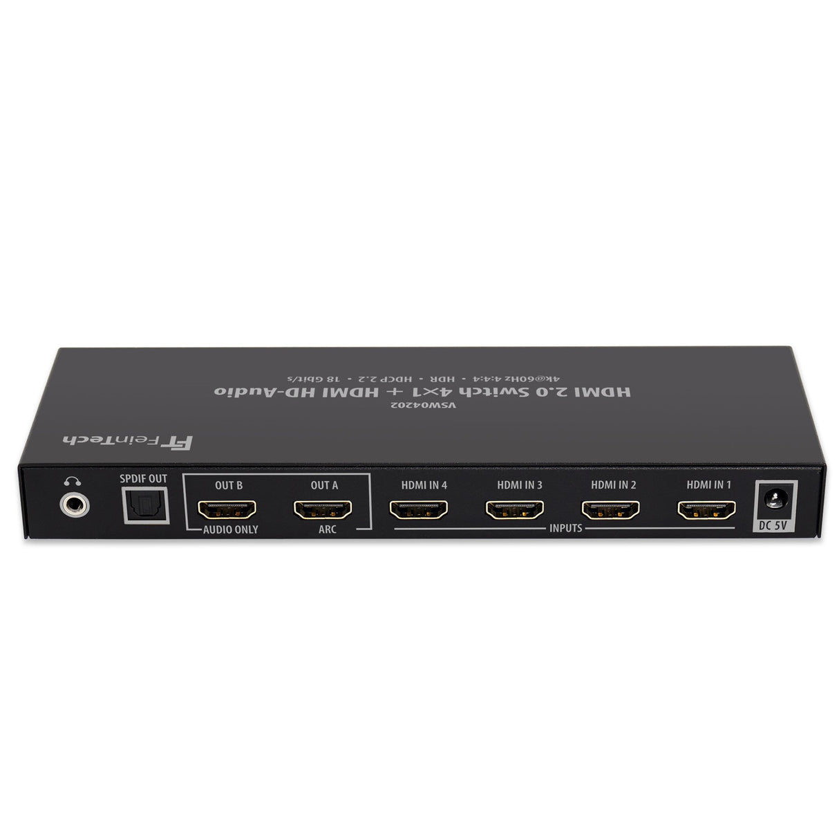 VSW04202 HDMI Switch 4x1 + HDMI HD-Audio Extractor