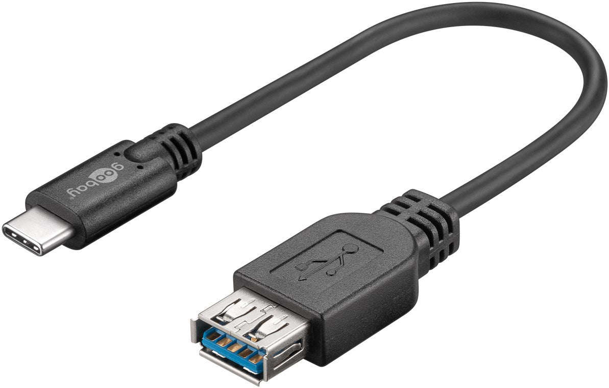 Goobay 67894 Sync & Charge Super Speed USB-C auf USB A 3.0 Verlängerungskabel 0.2 m