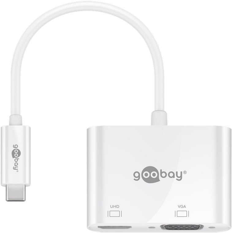 Goobay 52430 USB-C Multiport-Adapter HDMI+VGA 1 Stk. im Polybeutel