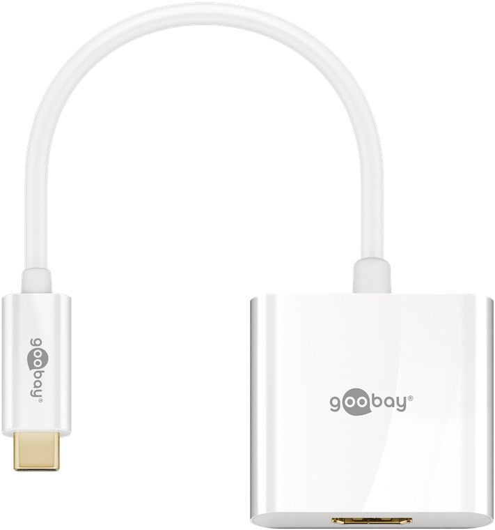 Goobay 66259 USB-C-Adapter USB-C auf HDMI-Buchse | weiß