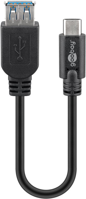 Goobay 67894 Sync & Charge Super Speed USB-C auf USB A 3.0 Verlängerungskabel 0.2 m