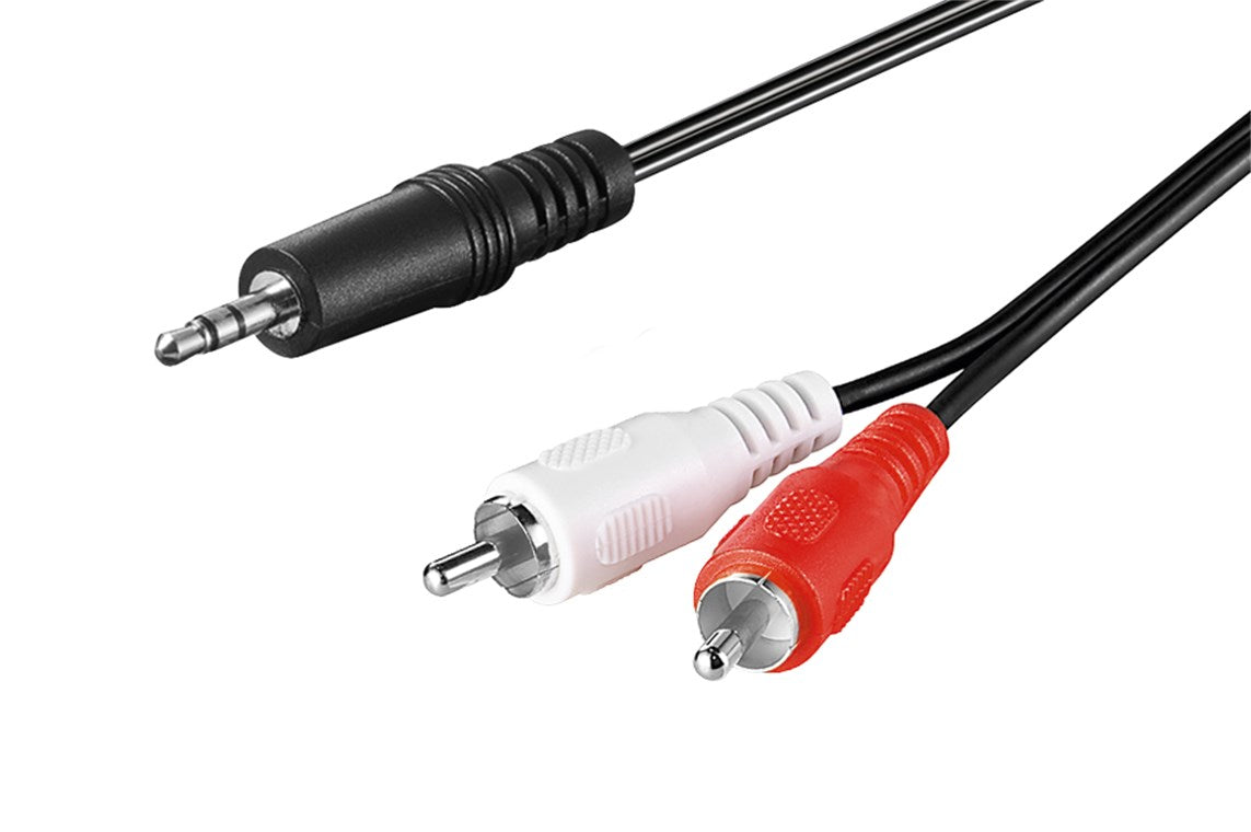 Goobay 51649 Adapterkabel Klinke 3.5mm auf 2x Cinch | 1.5m