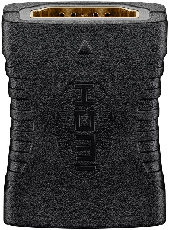 Goobay 60729 HDMI-Adapter (Kupplung) | vergoldet Schwarz