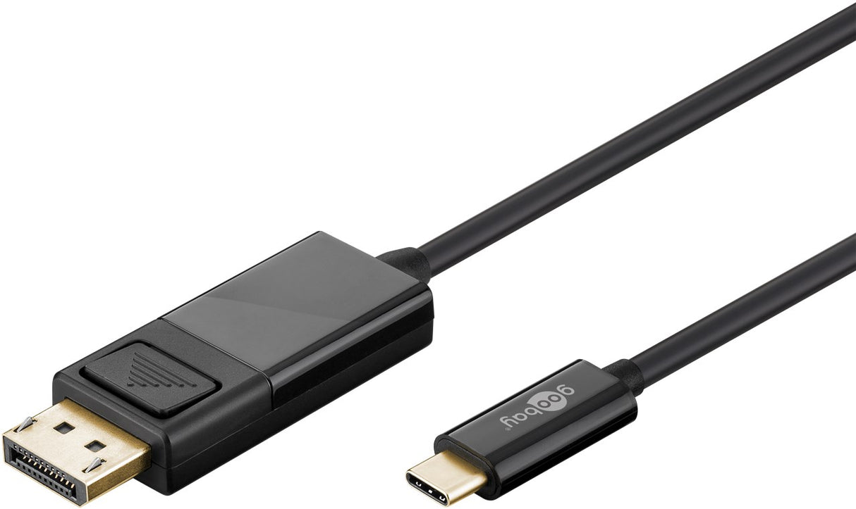 Goobay 79295 USB-C- DisplayPort Adapterkabel 4k60Hz | 1.20 m | schwarz