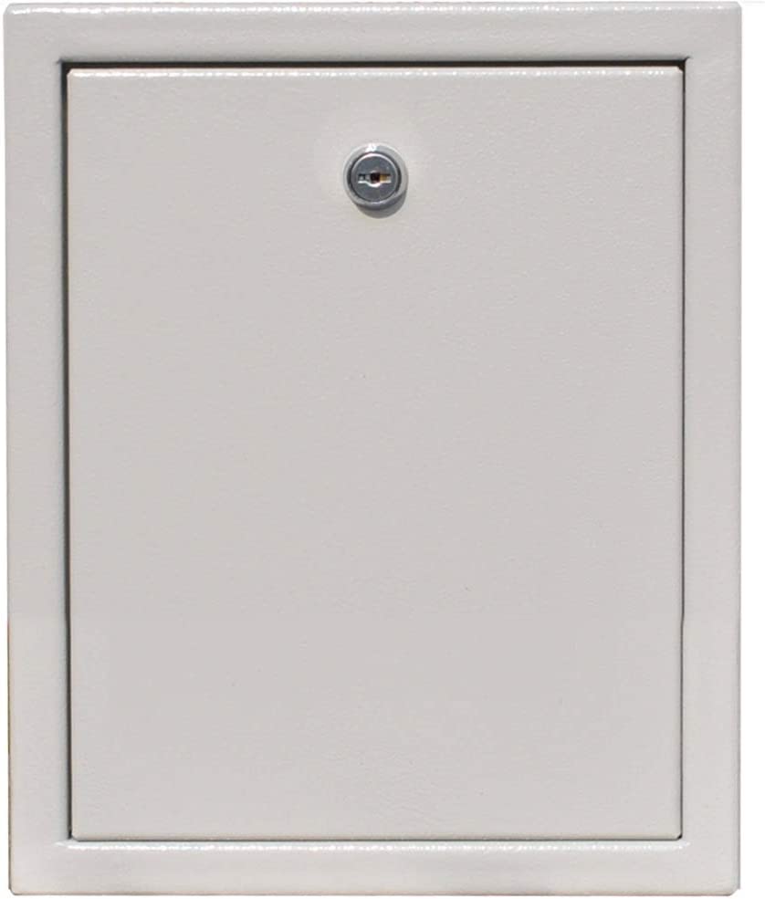 QAS4045 Antennenschrank 200mm tief | 400 x 400mm | 4x Verriegelung | Metalllochplatte | Erdungsleitung | Premium