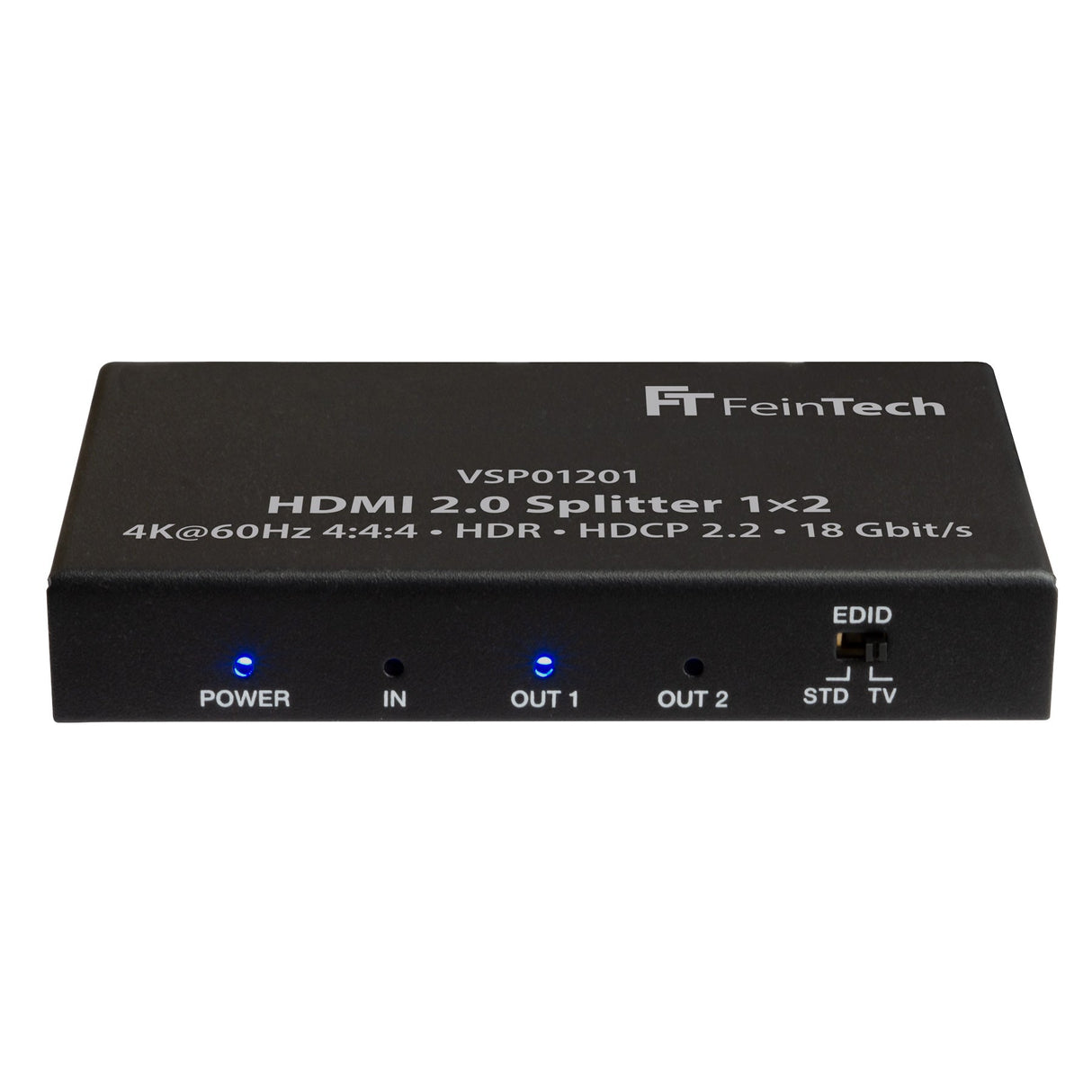 VSP01201 HDMI-Splitter 1 In 2 Out mit Downscaler & EDID-Management