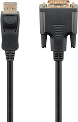 Goobay 51960 DisplayPort/DVI-D Adapterkabel 1.2 DisplayPort-Stecker > DVI-D-Stecker Dual-Link (24+1 pin) | 1m