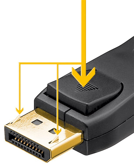 Goobay 65924 DisplayPort Verbindungskabel 1.2 VESA | vergoldet DisplayPort-Stecker > DisplayPort-Stecker